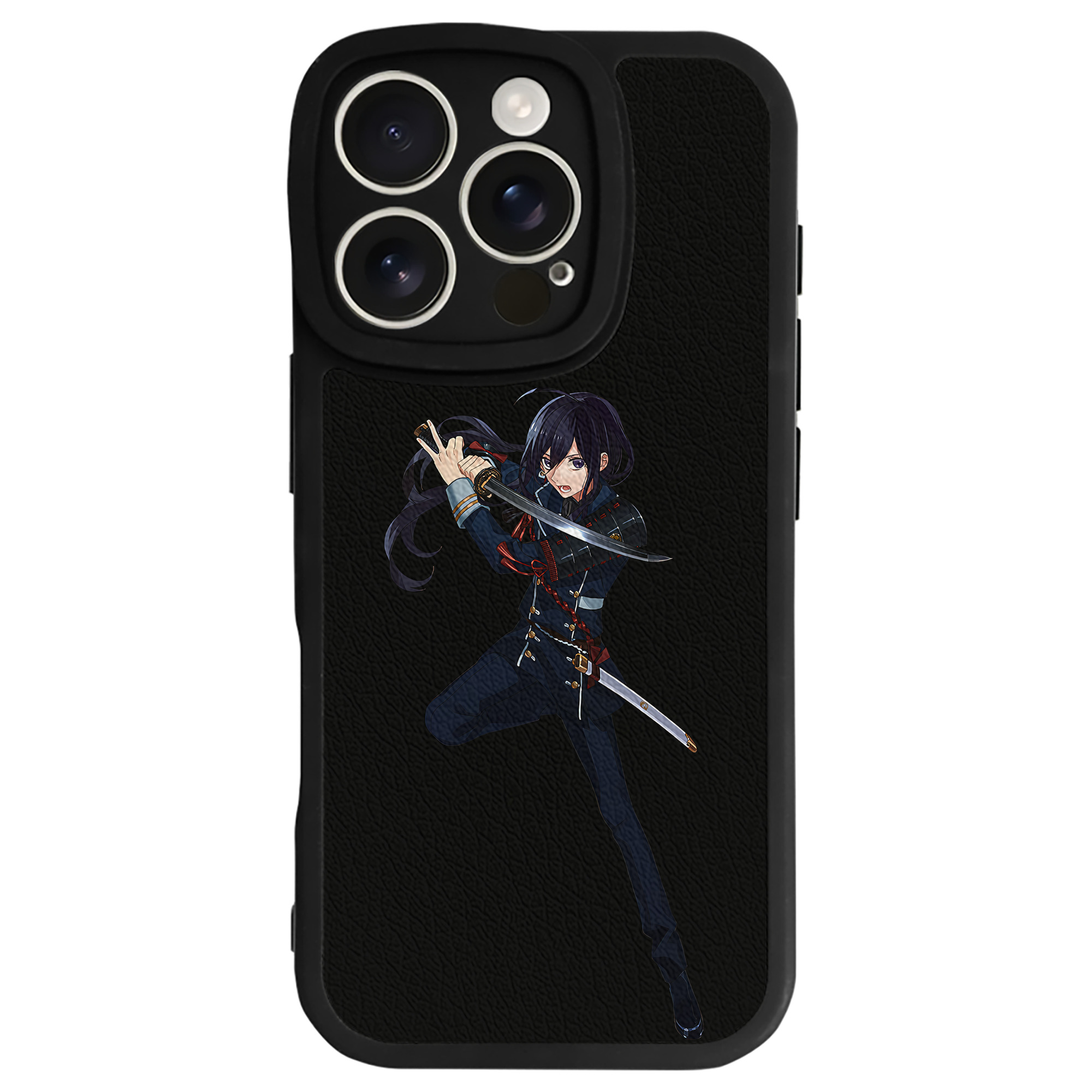 （画像用） 刀剣乱舞 Touken Ranbu 【iPhone 16シリーズ対応】シリコンスマホケース（レザー調） 材質：シリコン